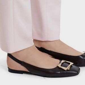 Marc Cain Green Slingback Flats NIB